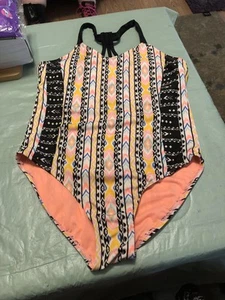 Wonder Nation Girls One Piece Swimsuit Size XXL 18 - Picture 1 of 5