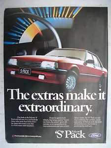 FORD FALCON 1985 XF S PACK MAGAZINE FULLPAGE COLOUR ADVERTISEMENT - Picture 1 of 1