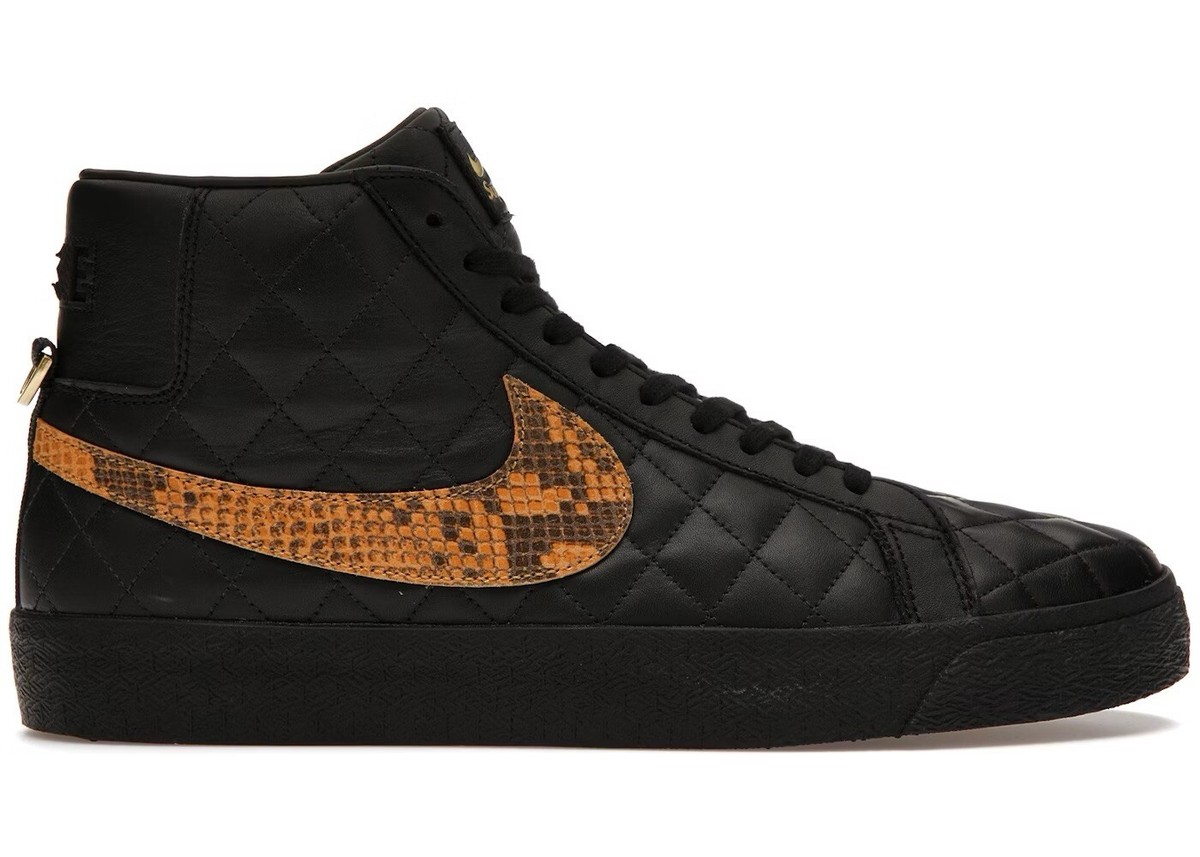 Nike Supreme x Zoom Blazer QS SB Mid Black Snakeskin for Nike Supreme x Zoom Blazer QS SB Mid Black Snakeskin for
