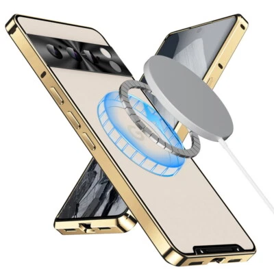 Funda para Google Pixel 9 8 7 Pro Aleación de Aluminio Magsafe Magnética Cubierta Antigolpes Foto 1 de 4
