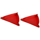 7" Leather Valet Tray, 2 Pack Catchall Holder Foldable Decorative Tray, Red