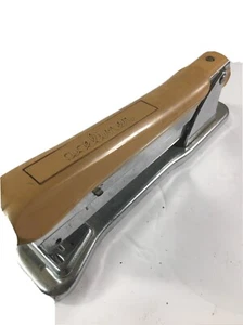 Vintage Aceliner Stapler Model 502 Beige & Chrome Art Deco Style. Working - Picture 1 of 4