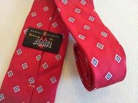 Robert Talbott Tie SPECIAL EDITION AMR American Medical Response Red Woven Silk