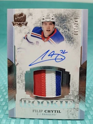 2017-18 Upper Deck The Cup Filip Chytil Rookie Auto Patch RPA #110 - Image 1 of 2