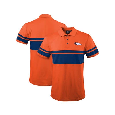 Camisa polo a rayas FOCO para hombre NFL Denver Broncos Foto 1 de 3