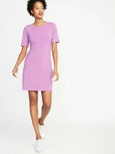 Old Navy T Shirt Dress S Pink Cotton Short Sleeve Above Knee NWT Small - Picture 1 of 10