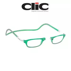 Click Classic XL Green Hoya Lens 100% Authentic Cli Magnetic Reading Glasses - Picture 1 of 18