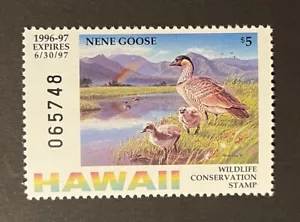 Hawaii 1996 francobollo anatra di stato $5,00 (#HI-1) - NUOVO DI ZECCA - HI - Foto 1 di 2