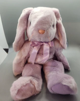 TY Beanie Buddy - FLOPPITY the Purple Bunny (14 英寸)填充动物玩具 — 第 1/4 张图片