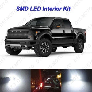White LED Interior Bulbs Package License Plate Lights for 1997-2014 Ford F150 - Foto 1 di 7