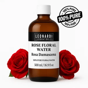 ROSE FLORAL WATER 500ml | Rosewater Hydrosol Toner | 100% Natural | Bulgaria - Picture 1 of 1