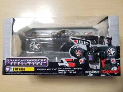 Transformers Vinaltech 11 Ravage feat. Chevrolet Corvette Chogokin Takara Figure - Image 1 of 3