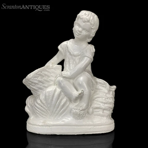 Vintage Neo-Classical Concrete Girl with Basket Garden Statue Cover