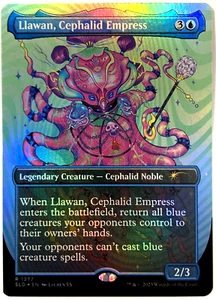 MTG Llawan, Cephalid Empress BORDERLESS FOIL Secret Lair Drop 1277 NM - Picture 1 of 6