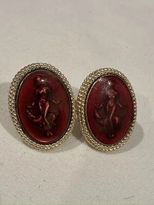 Gemelli nudi dea vintage rari tono oro E5 - Foto 1 di 6