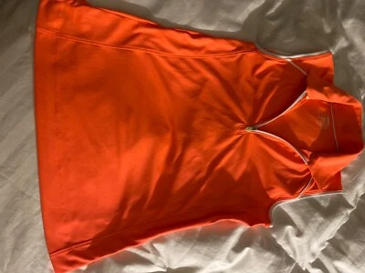 Slazenger Mujer Golf Camisa Polo Talla Xs Borde Blanco/Coral Foto 1 de 4