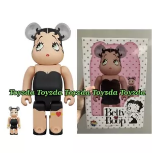 Medicom Betty Boop Black Version 400% + 100% Bearbrick Be@rbrick - Picture 1 of 5