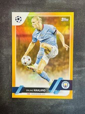 2022 - 2023 Topps UEFA Champions League Erling Haaland Orange Refractor #04/25