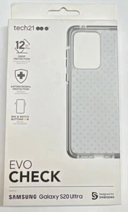 Tech21 - Evo Check Case for Samsung Galaxy S20 Ultra 5G - Smokey/Black - Picture 1 of 3