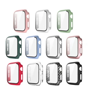For Apple Watch Series 9/8/7/6/5 SE Ultra FULL Cover Case Glass Screen Protector - Photo 1 sur 45