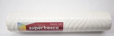 Graham & Brown Superfresco Curvy Paintable Wallpaper Roll White Vinyl 17853 - Image 1 of 4