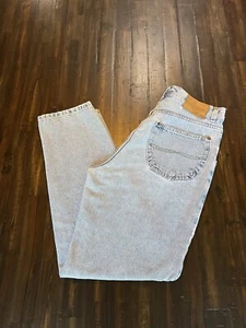 VINTAGE Structure 32x30 Blue Outdoor Jeans Retro 90s Relax Fit Tapered Leg  - Picture 1 of 21