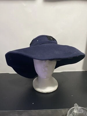 Sombrero vintage de damas Jack McConell Nueva York púrpura flores talla 0 Foto 1 de 4