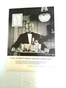 1955 Walker's DeLuxe Bourbon Whiskey Ad Hiram Walker - Bild 1 von 1