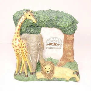 Disney Animal Kingdom 3D Photo Frame 2.5x3.5 Picture Lion Giraffe Elephant - Picture 1 of 12