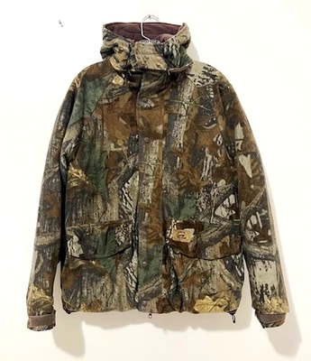 Vintage Duxbak Advantage Timber Camo Jacket Hooded Hunting Men's Size M - Image 1 of 4