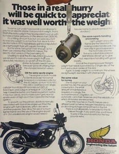 HONDA CB250 RS - ORIGINAL 1982 COLOUR ADVERT 28cm x 21cm - Picture 1 of 4