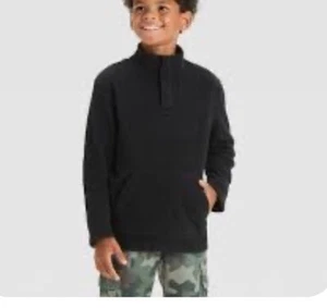 Boys Cat & Jack Fleece Pullover Black L(10/12) NWT - Picture 1 of 6