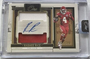 Rashee Rice 2023 Panini One Rookie parche doble automático/199 Kansas City Chiefs - Imagen 1 de 2
