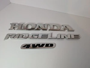 OEM✅06 07 08 09 10 11 12 13 14 HONDA RIDGELINE 4WD REAR EMBLEM LOGO BADGE SET ✅ - Bild 1 von 5