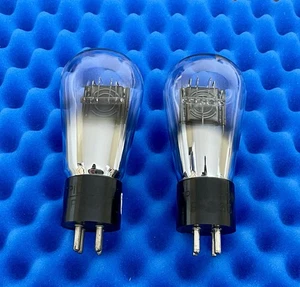 TWO Pilotron P- 245 Globe Vacuum Tubes Micromhos & mA Tested / 45 UX245 345 - Picture 1 of 8