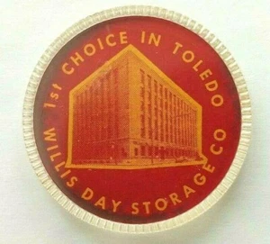WILLIS DAY STORAGE TOLEDO OHIO MAYFLOWER Moving Trucking Ad Good For Trade Token - Picture 1 of 4