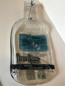 3 Olives Vodka Bottle Cheese Tray/ Spoon Rest Slumped Melted Flattened Eco Gift - Picture 1 of 5