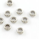 50 Stainless Steel Spacer Beads Rings Small 5mm X 2mm Hole 3mm