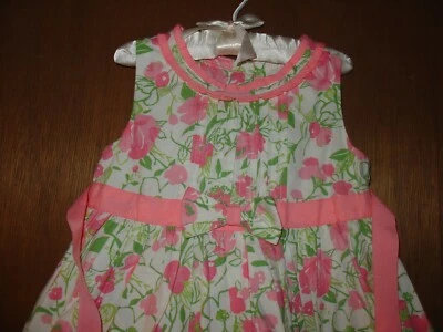 Polly & Friends Girls Sleeveless Flower Dress 4T Easter Holiday Spring Party - Image 1 of 3