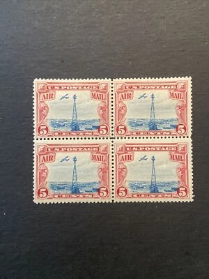 Us Stamp Scott #C11 5 Cent Beacon Airmail Block of 4..Mint Hinged - Image 1 of 2