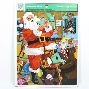 1975 Christmas Puzzle Christmas Toys Whitman - Picture 1 of 4