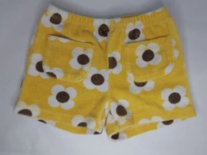 Mini Boden TerryCloth Floral Shorts Girls 5-6 Yellow White Daisy  - Picture 1 of 5