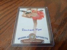 2010 Upper Deck World of Sports Autograph Card Rachael Flatt Auto Figure Skating
