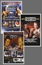 Historic Licensed UFC POSTERS 13x19 Reproduction Collection: #36, 37, 37+ (2002)