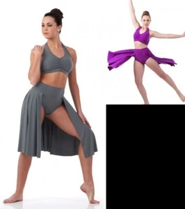 Fearless SCHWARZ Erwachsene X-Large neues Tanzkostüm zeitgenössisches lyrisches Ballett - Bild 1 von 5