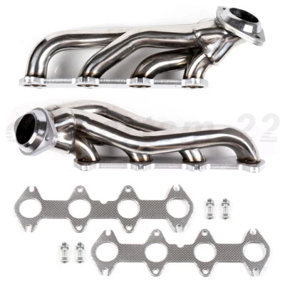 For Ford F150 04-10 5.4L V8 Performance Stainless Exhaust Manifold Shorty Header - Image 1 of 4