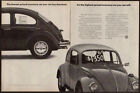 1972 VOLKSWAGEN Beetle Vintage Original 2-pages Print AD Bugs used car price USA