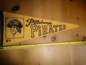 Pittsburgh Pirates Vintage Pennant Flag 30" Full Size Banner 