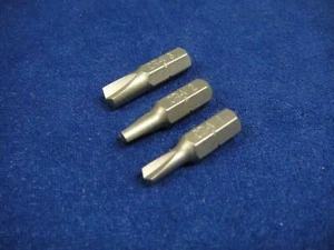 Set of 3 Security Tamper proof 'CLUTCH' head screwdriver bits 4mm,5mm,6mm Bowtie - Picture 1 of 1