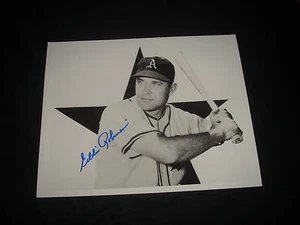 Eddie Robinson AS Philadelphia Athletics Signed 8X10 Photo JSA Certified Auto JB - Picture 1 of 2